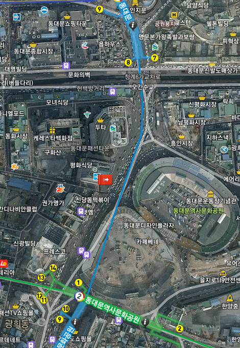 밀리오레빌딩 앞 이미지