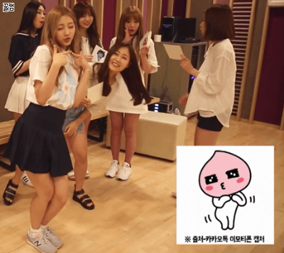 카톡 이모티콘 따라하는 러블리즈 | 인스티즈