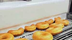 크리스피 도넛 생산 과정.gif | 인스티즈
