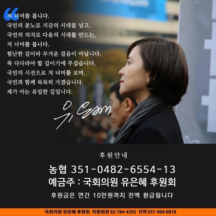 손혜원 의원 후원계좌 모금완료 | 인스티즈