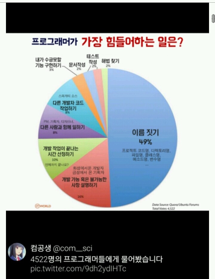 프로그래머가 가장 힘들어하는 일은? | 인스티즈