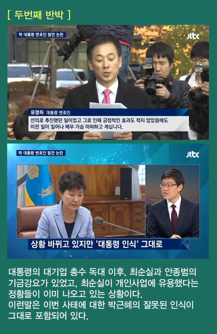박근혜 변호사 유영하_ 조목조목 반박한 jtbc뉴스룸 손석희검사 | 인스티즈