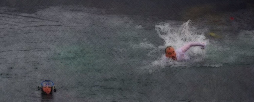 바다로 뛰어든 시장 | 인스티즈