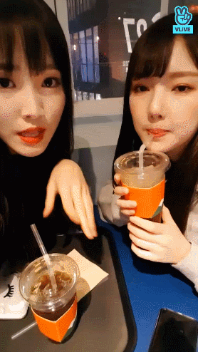 여자친구 예린 유주 v앱.gif | 인스티즈