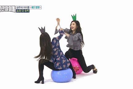 아이린vs조이 왕관 뺏기 gif (주아돌) | 인스티즈