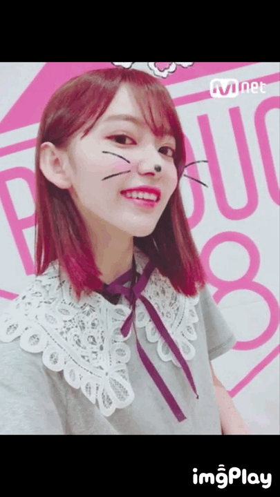프듀48) 윙크 못하는 사쿠라.gif | 인스티즈