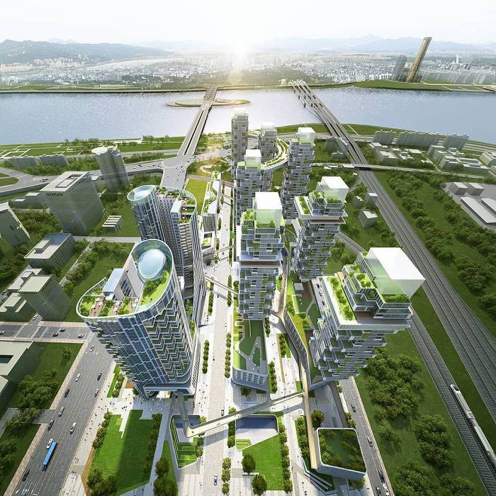 용산 정비창전면 1구역 마스터플랜 당선작 조감도 | 인스티즈